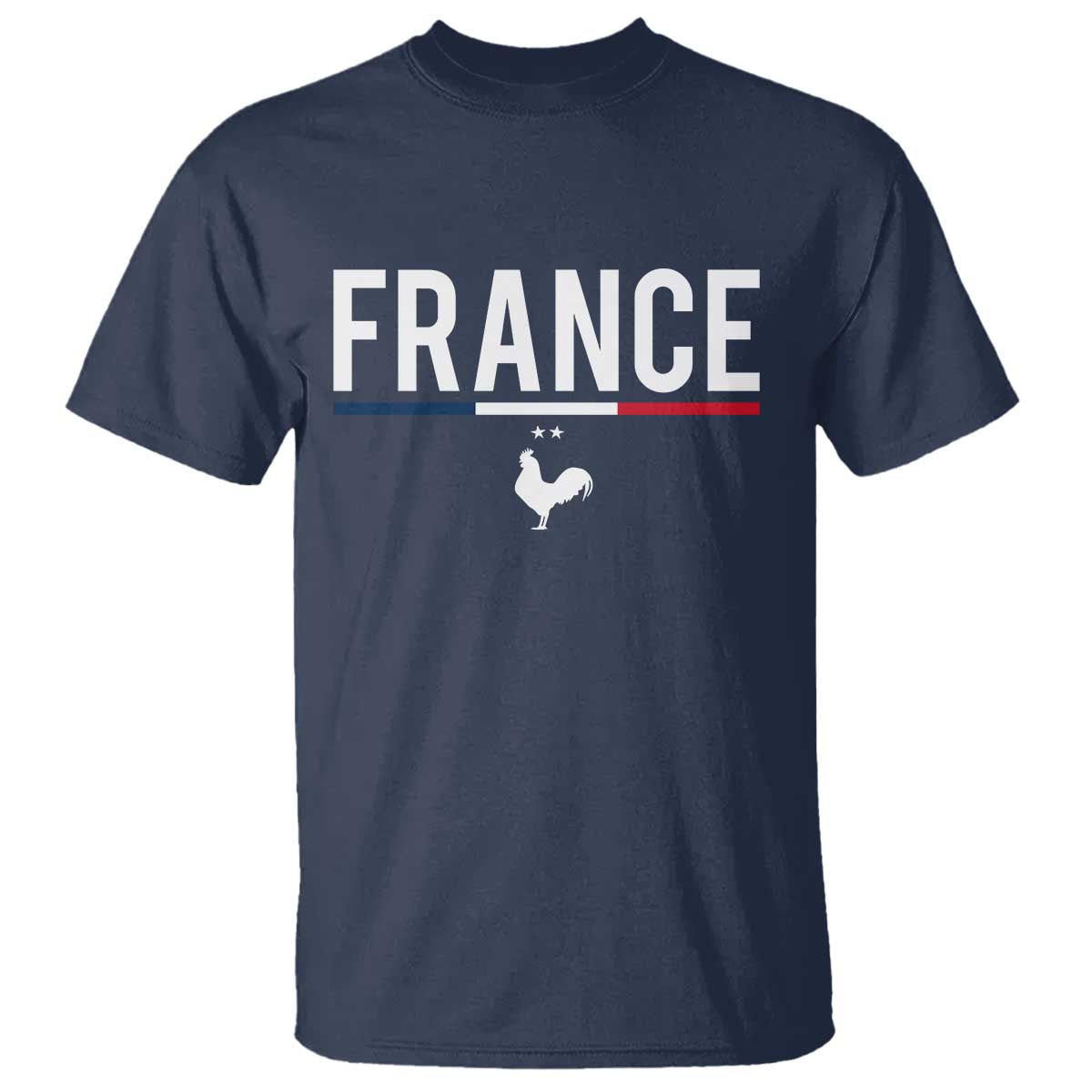 France Gallic Rooster Sports Throwback Design Vintage French Flag T Shirt TS11 Navy Print Your Wear