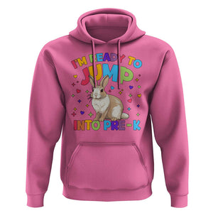 I'm Ready To Jump Into Pre-K Hoodie Back To School Rabbit Heart TS11 Azalea Print Your Wear