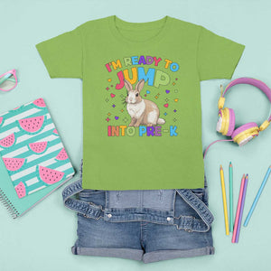 I'm Ready To Jump Into Pre-K T Shirt For Kid Back To School Rabbit Heart TS11 Lime Print Your Wear