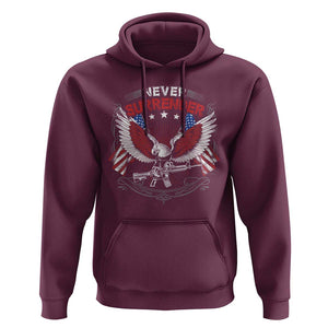 Trump 2024 Hoodie Never Surrender Presidential Election Eagle US Flag TS11 Maroon Print Your Wear