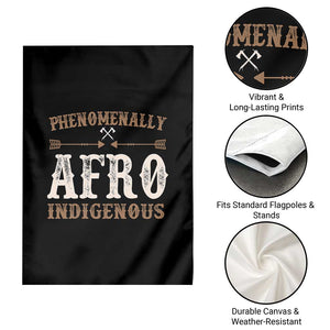 Proud Native American Phenomenally Afro Indigenous Garden Flag TS11 Print Your Wear