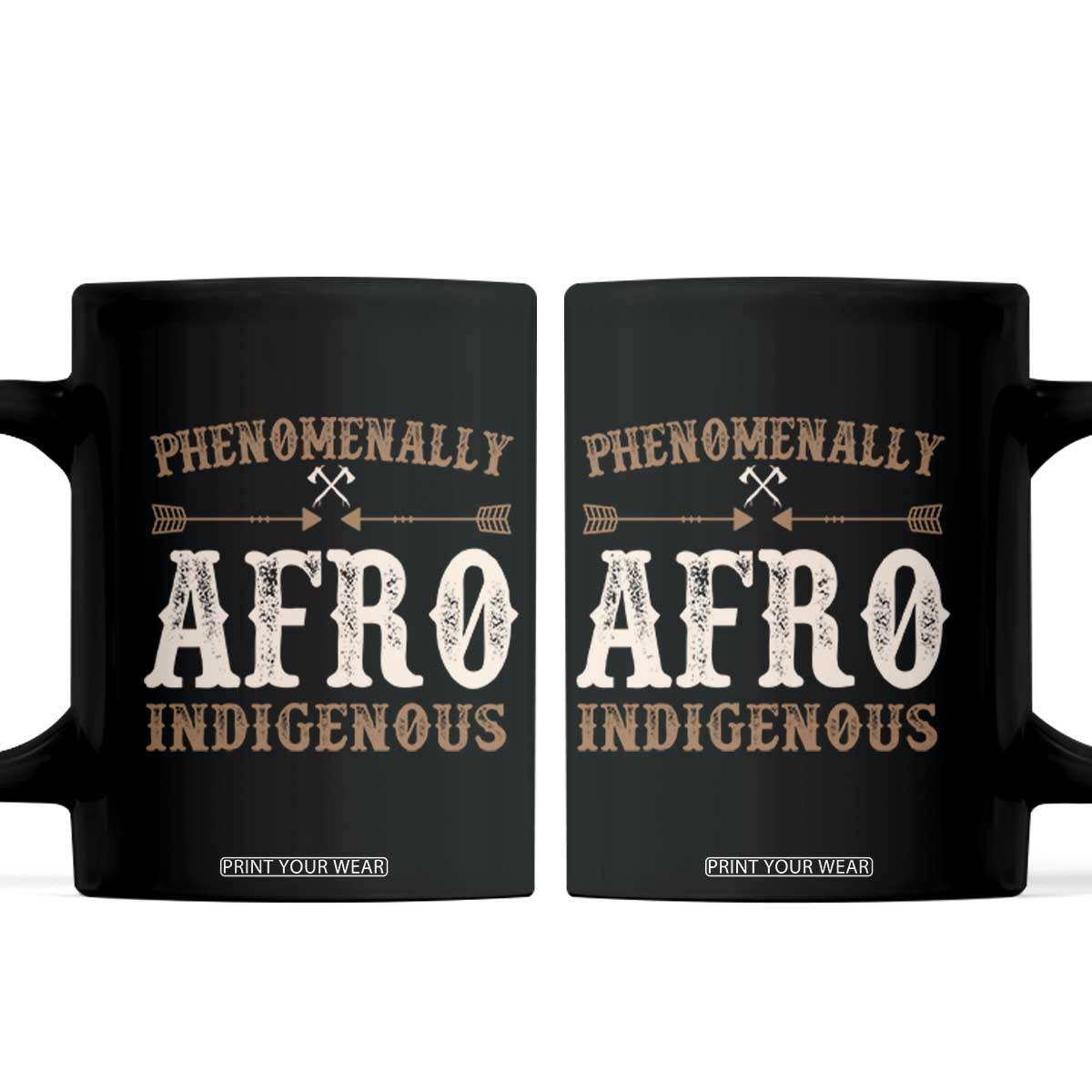 Proud Native American Phenomenally Afro Indigenous Coffee Mug TS11 Black Print Your Wear