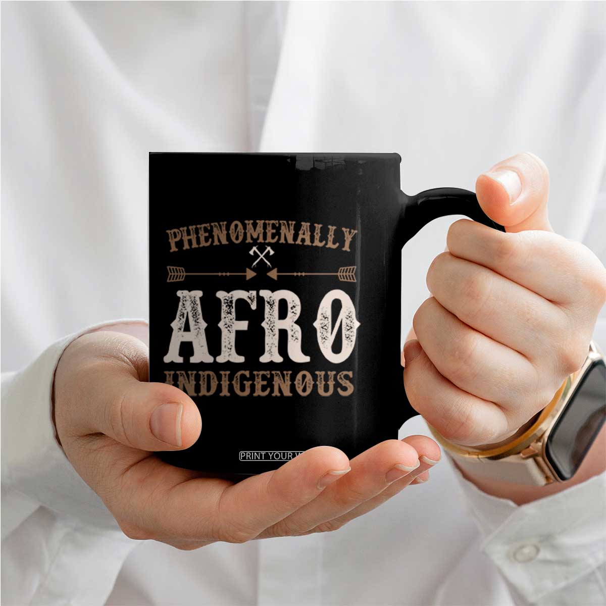 Proud Native American Phenomenally Afro Indigenous Coffee Mug TS11 Print Your Wear