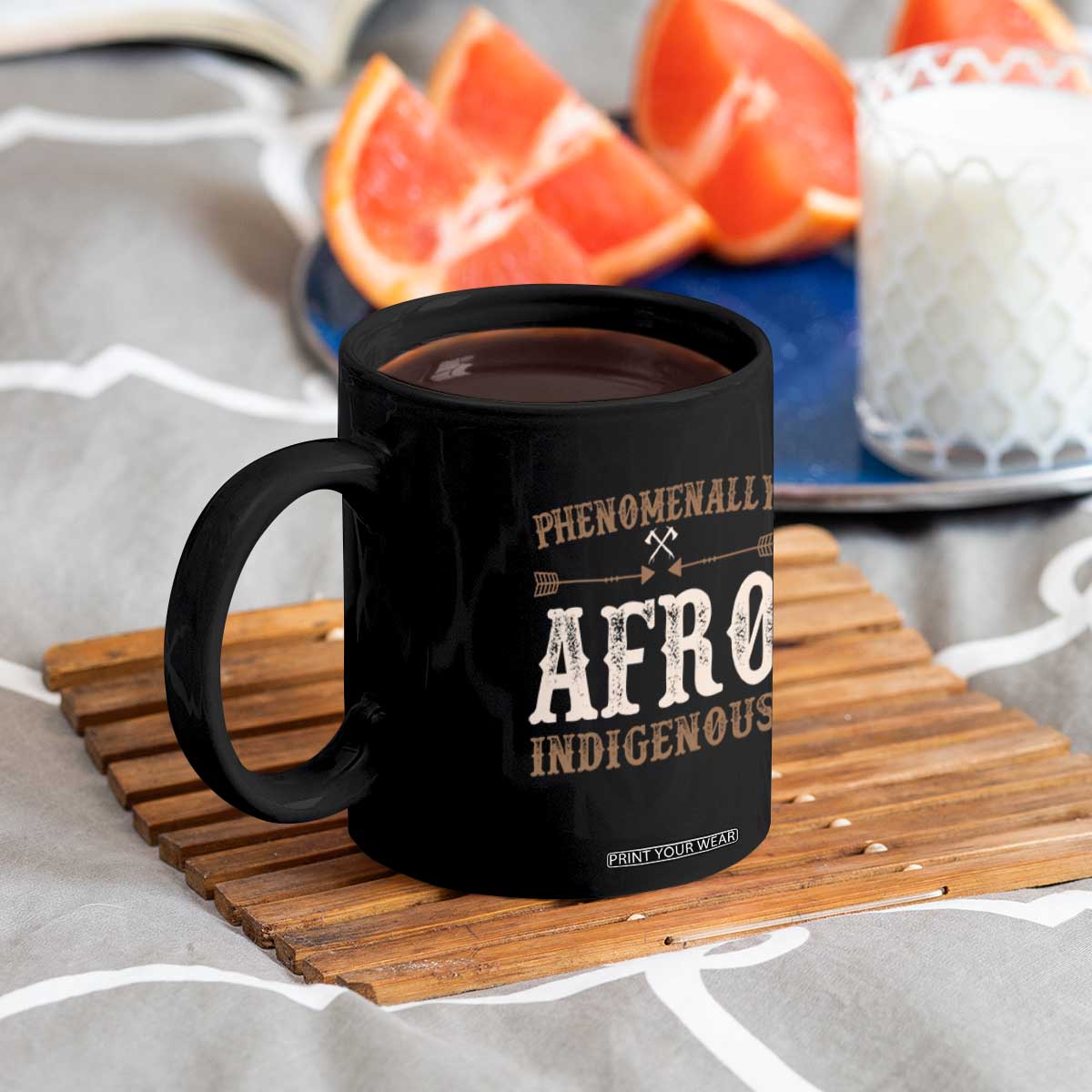 Proud Native American Phenomenally Afro Indigenous Coffee Mug TS11 Print Your Wear