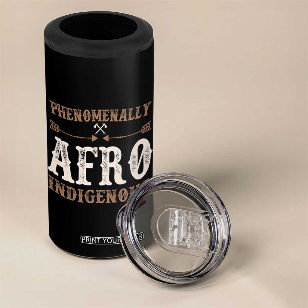 Proud Native American Phenomenally Afro Indigenous 4 in 1 Can Cooler Tumbler TS11 Print Your Wear