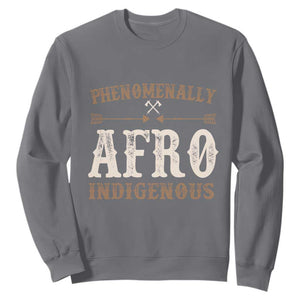 Proud Native American Phenomenally Afro Indigenous Sweatshirt TS11 Charcoal Print Your Wear