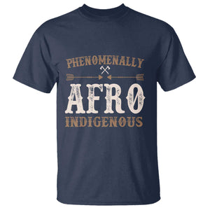 Proud Native American Phenomenally Afro Indigenous T Shirt TS11 Navy Print Your Wear