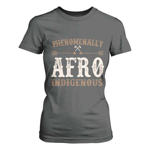 Proud Native American Phenomenally Afro Indigenous T Shirt For Women TS11 Dark Heather Print Your Wear