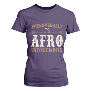 Proud Native American Phenomenally Afro Indigenous T Shirt For Women TS11 Purple Print Your Wear