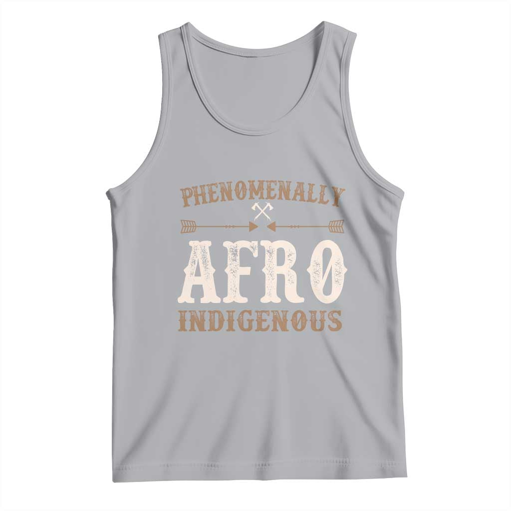 Proud Native American Phenomenally Afro Indigenous Tank Top TS11 Athletic Heather Print Your Wear
