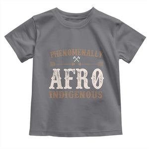 Proud Native American Phenomenally Afro Indigenous Toddler T Shirt TS11 Charcoal Print Your Wear