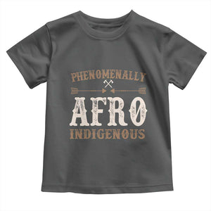 Proud Native American Phenomenally Afro Indigenous Toddler T Shirt TS11 Dark Heather Print Your Wear