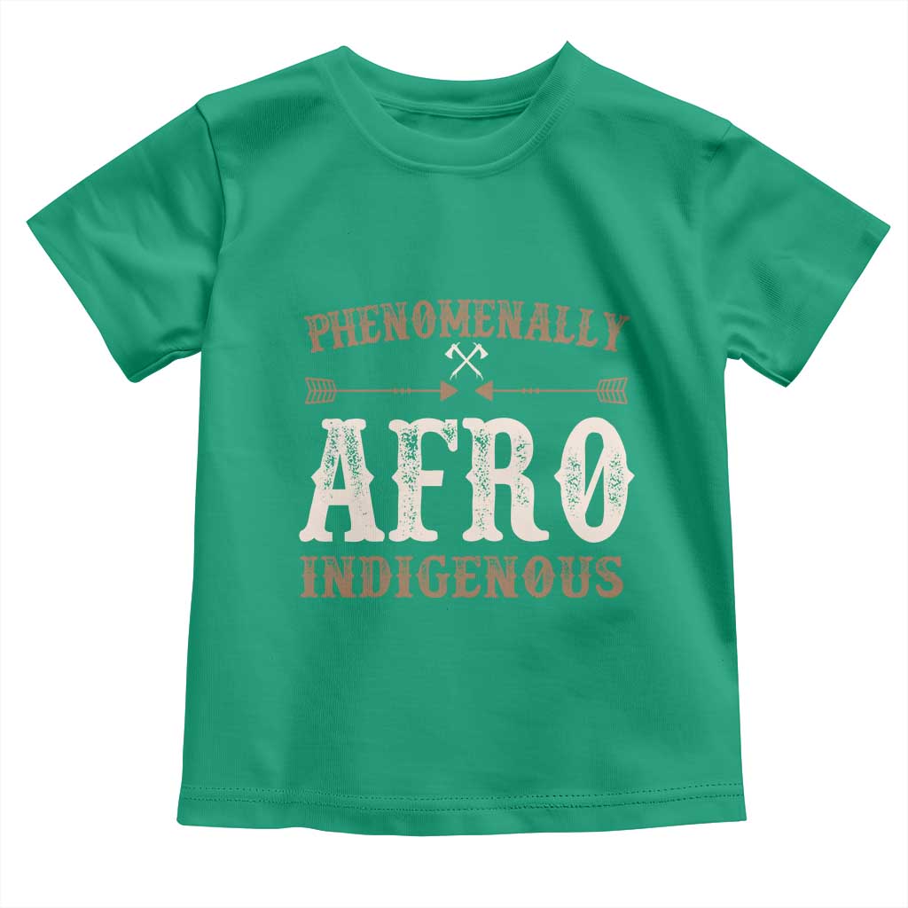 Proud Native American Phenomenally Afro Indigenous Toddler T Shirt TS11 Irish Green Print Your Wear