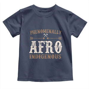 Proud Native American Phenomenally Afro Indigenous Toddler T Shirt TS11 Navy Print Your Wear