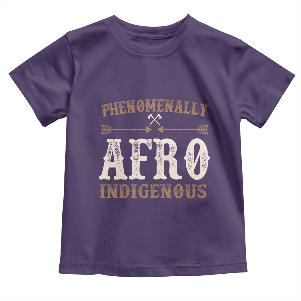 Proud Native American Phenomenally Afro Indigenous Toddler T Shirt TS11 Purple Print Your Wear