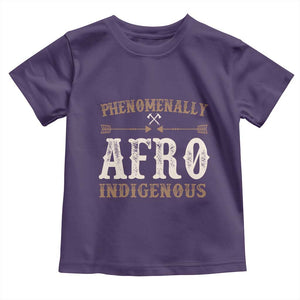 Proud Native American Phenomenally Afro Indigenous Toddler T Shirt TS11 Purple Print Your Wear