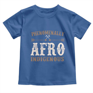 Proud Native American Phenomenally Afro Indigenous Toddler T Shirt TS11 Royal Blue Print Your Wear