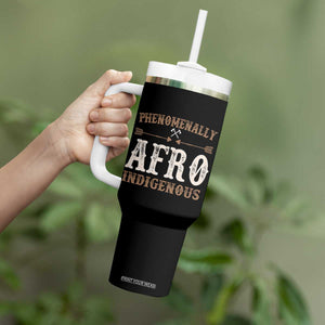 Proud Native American Phenomenally Afro Indigenous Tumbler With Handle TS11 Print Your Wear
