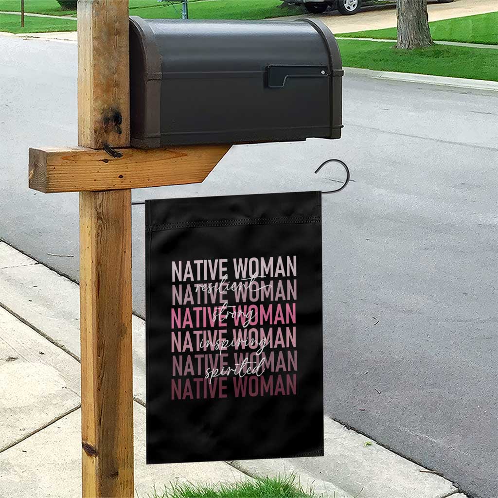 Native Woman Resilient Strong Inspiring Spirited Garden Flag American Indian Pride TS11 Print Your Wear