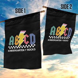 ABCD Kindergarten Rock And Roll Garden Flag Teachers Back To School TS11 Print Your Wear