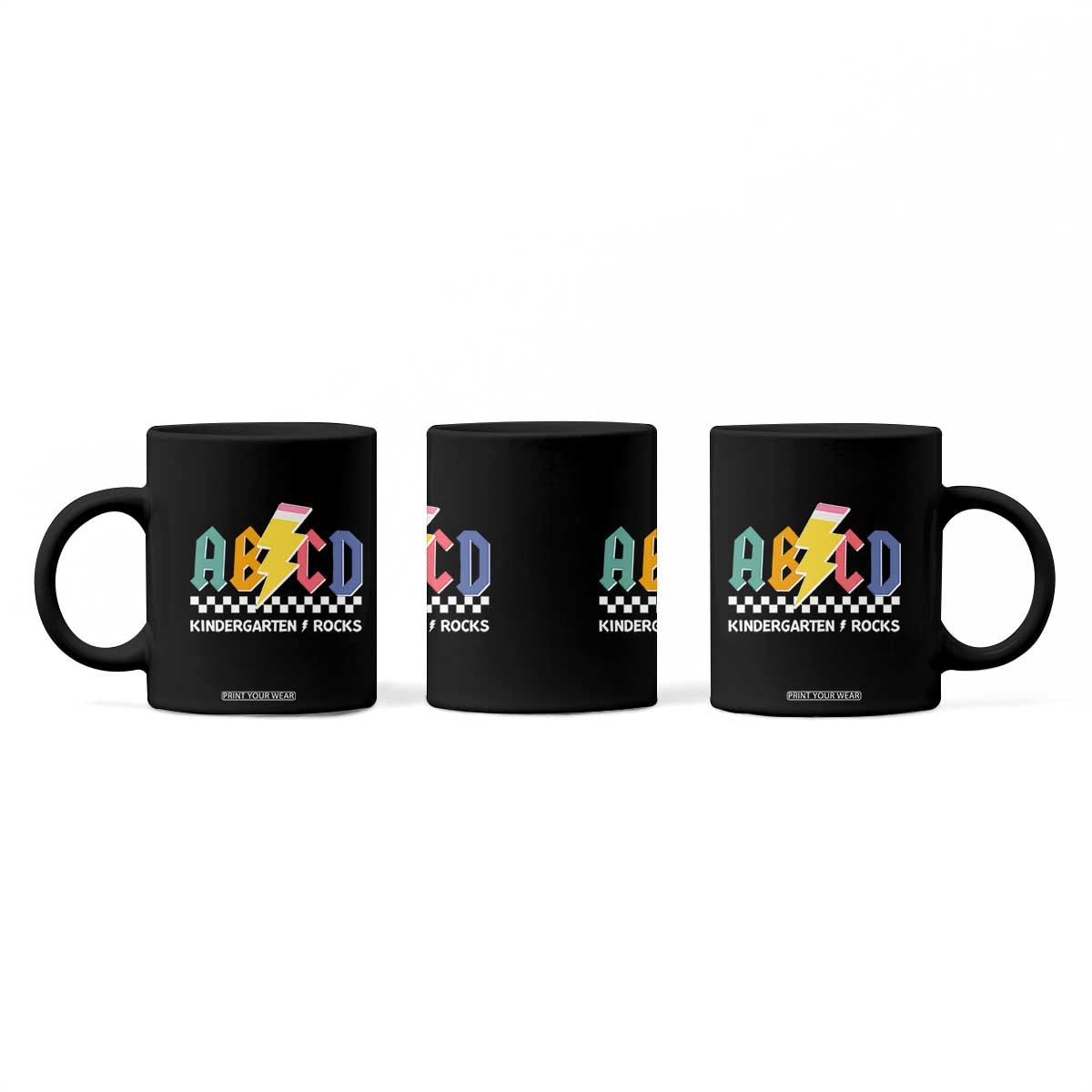 ABCD Kindergarten Rock And Roll Coffee Mug Teachers Back To School TS11 Print Your Wear