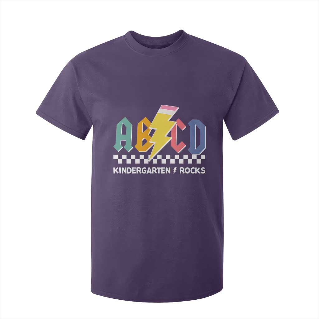 ABCD Kindergarten Rock And Roll T Shirt For Kid Teachers Back To School TS11 Purple Print Your Wear