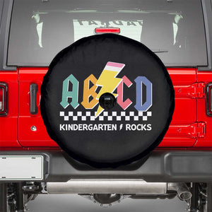 ABCD Kindergarten Rock And Roll Spare Tire Cover Teachers Back To School TS11 Black Print Your Wear