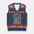Native American Warrior V-Neck Knit Sweater Vest The Language They Were Forbidden To Speak Saved This Nation - Print Your Wear