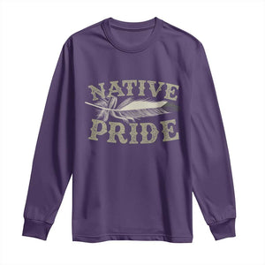 Native Pride Long Sleeve Shirt Native Indian American Day Indigenous Native American TS11 Purple Print Your Wear