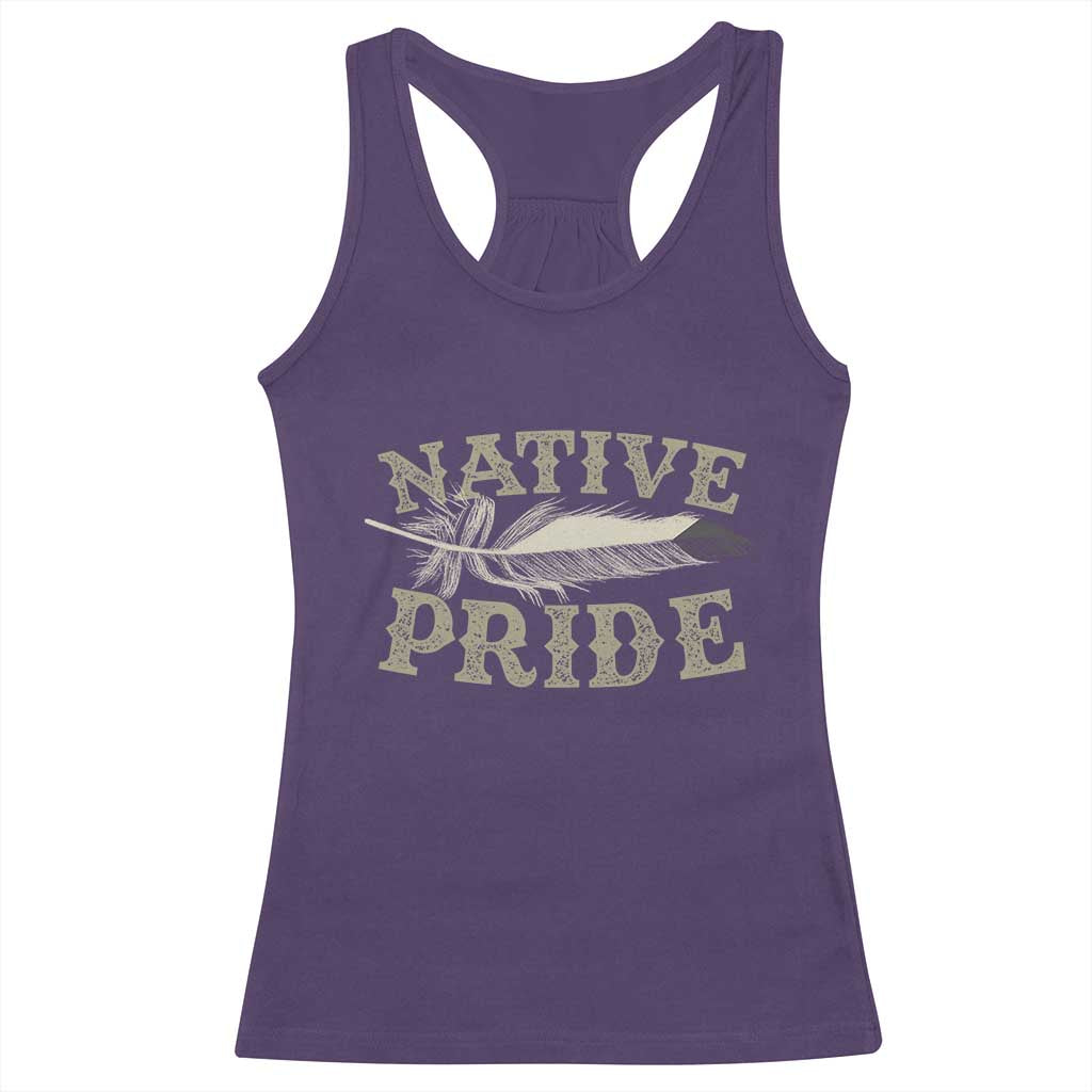 Native Pride Racerback Tank Top Native Indian American Day Indigenous Native American TS11 Purple Print Your Wear