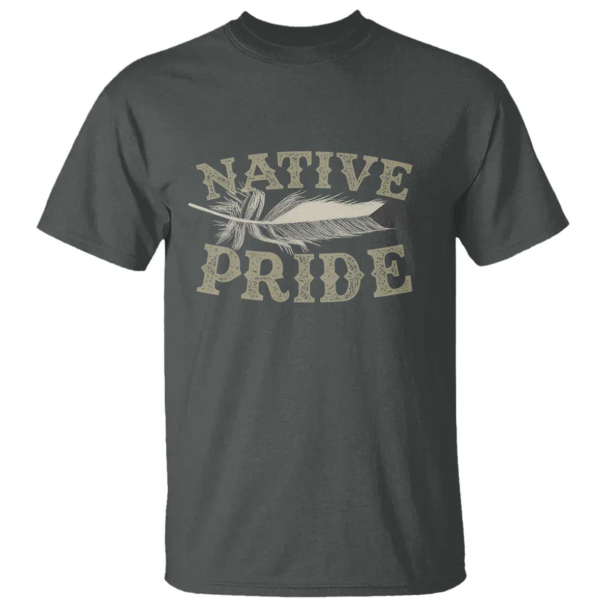 Native Pride T Shirt Native Indian American Day Indigenous Native American TS11 Dark Heather Print Your Wear