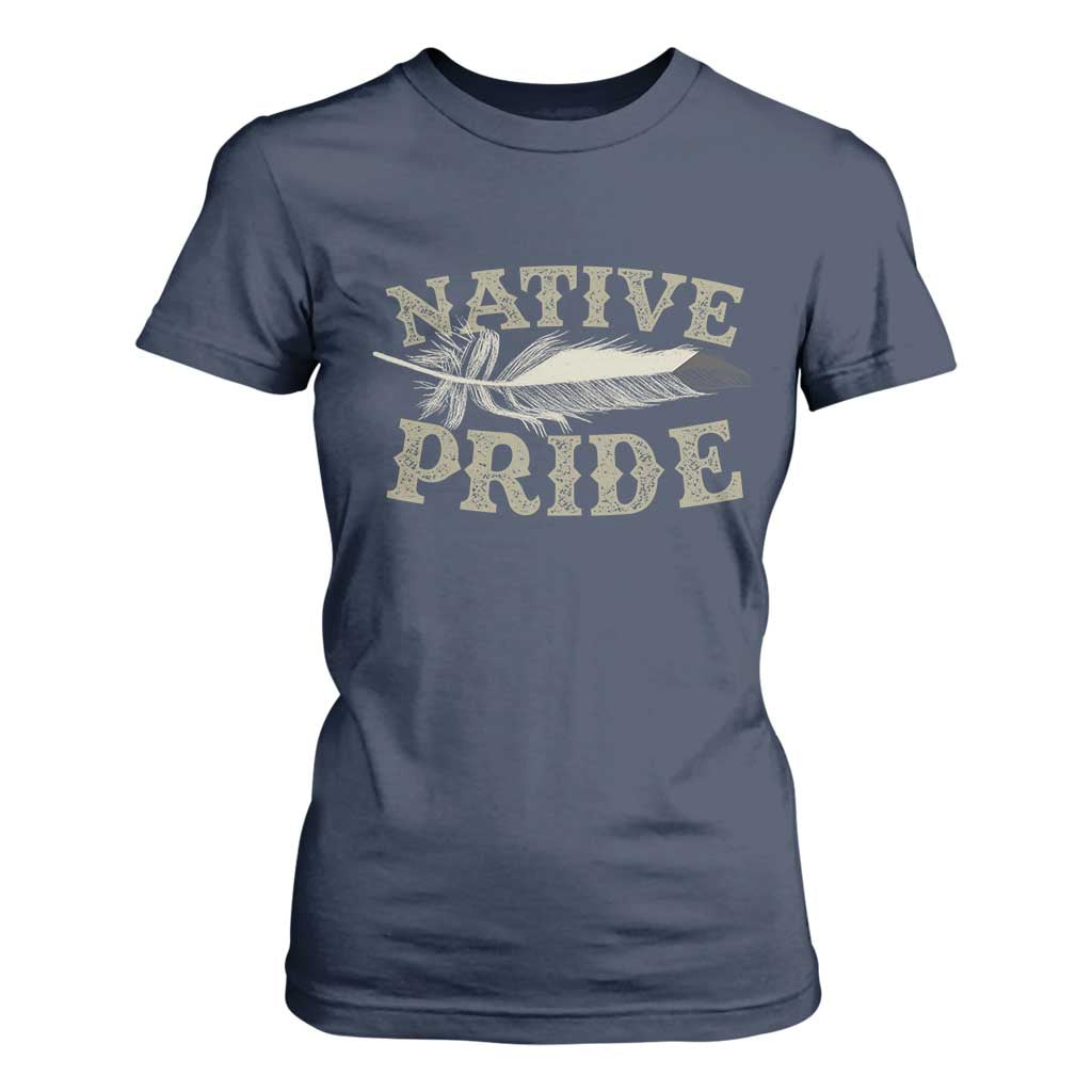 Native Pride T Shirt For Women Native Indian American Day Indigenous Native American TS11 Navy Print Your Wear