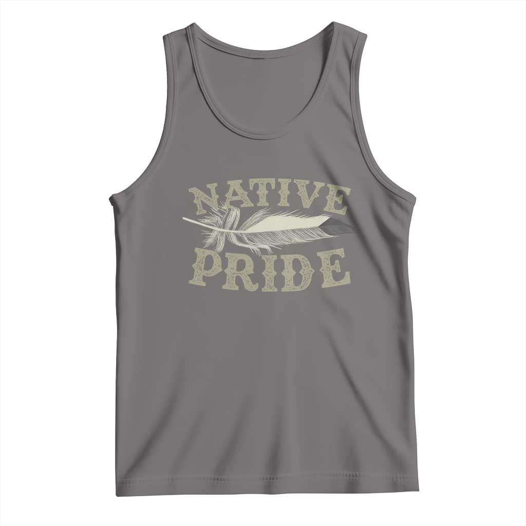 Native Pride Tank Top Native Indian American Day Indigenous Native American TS11 Deep Heather Print Your Wear