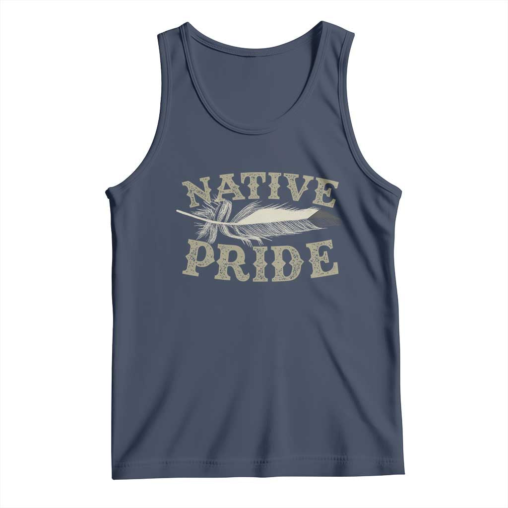 Native Pride Tank Top Native Indian American Day Indigenous Native American TS11 Navy Print Your Wear