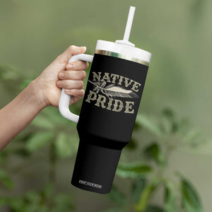 Native Pride Tumbler With Handle Native Indian American Day Indigenous Native American TS11 Print Your Wear