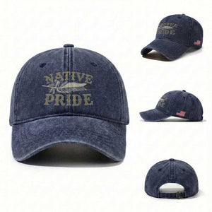 Native Pride Washed Cotton Baseball Cap Native Indian American Day Indigenous Native American