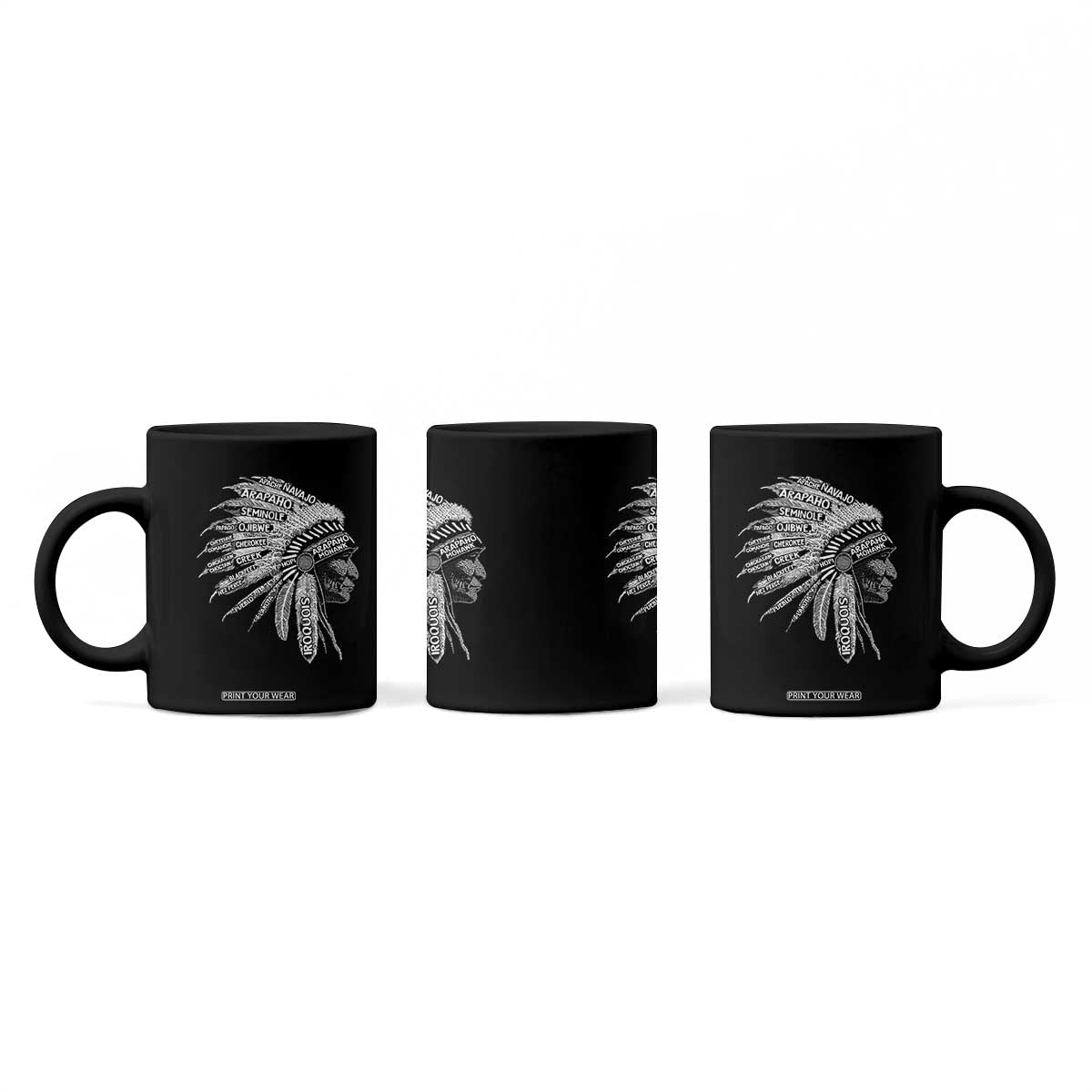 Native American Tribes Coffee Mug Vintage Indian American Chief TS11 Print Your Wear