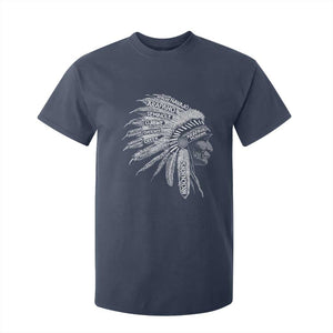 Native American Tribes T Shirt For Kid Vintage Indian American Chief TS11 Navy Print Your Wear