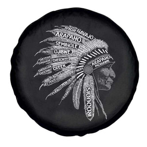 Native American Tribes Spare Tire Cover Vintage Indian American Chief TS11 Print Your Wear