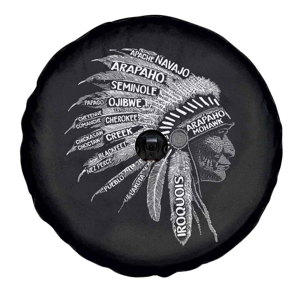 Native American Tribes Spare Tire Cover Vintage Indian American Chief TS11 Print Your Wear