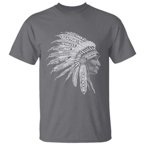 Native American Tribes T Shirt Vintage Indian American Chief TS11 Charcoal Print Your Wear