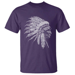 Native American Tribes T Shirt Vintage Indian American Chief TS11 Purple Print Your Wear