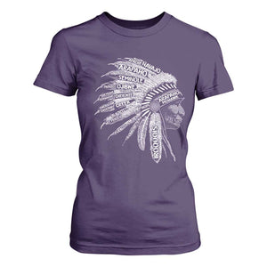 Native American Tribes T Shirt For Women Vintage Indian American Chief TS11 Purple Print Your Wear
