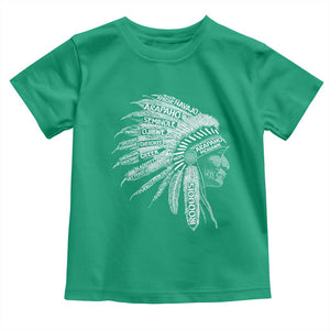 Native American Tribes Toddler T Shirt Vintage Indian American Chief TS11 Irish Green Print Your Wear