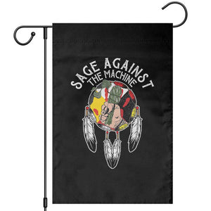Funny Sage Against The Machine Garden Flag Native American Sage Medicine Wheel TS11 Black Print Your Wear