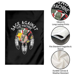 Funny Sage Against The Machine Garden Flag Native American Sage Medicine Wheel TS11 Print Your Wear
