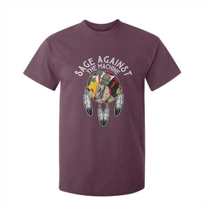 Funny Sage Against The Machine T Shirt For Kid Native American Sage Medicine Wheel TS11 Maroon Print Your Wear