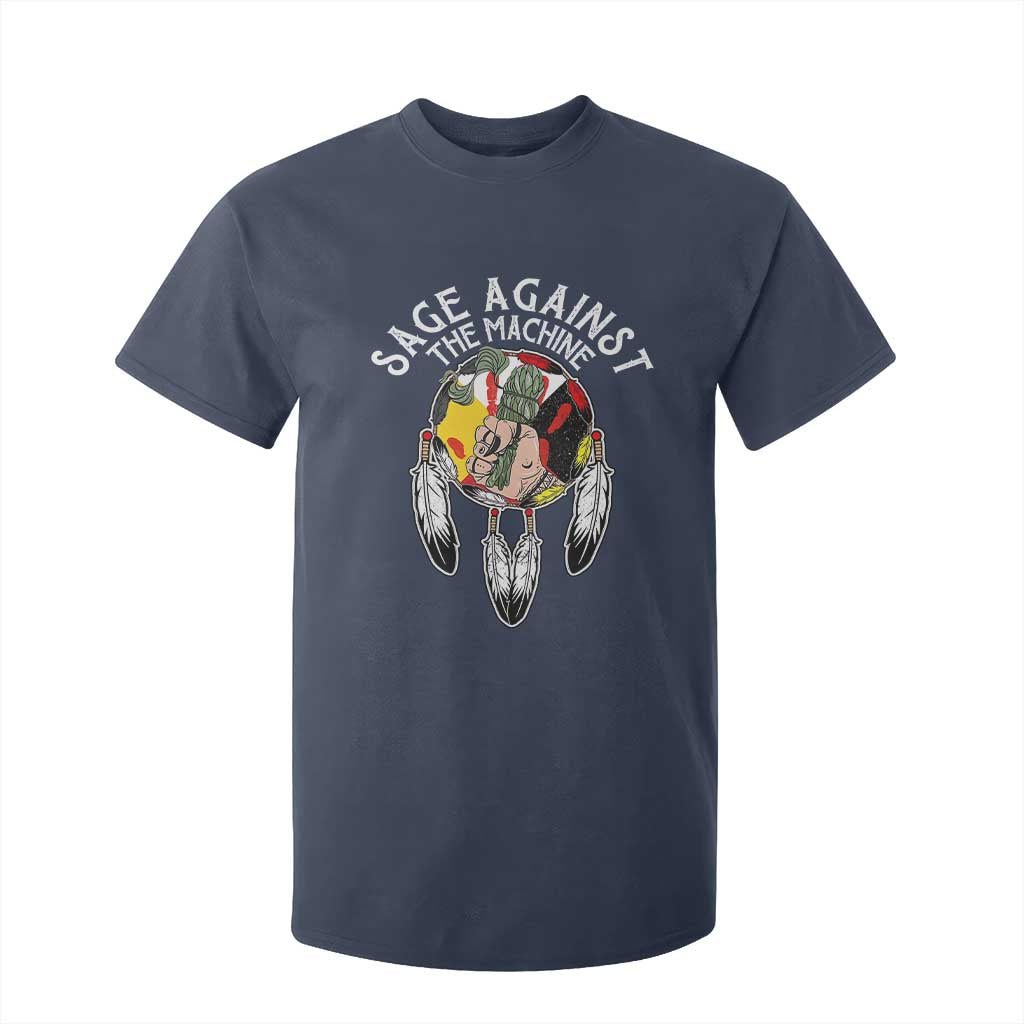Funny Sage Against The Machine T Shirt For Kid Native American Sage Medicine Wheel TS11 Navy Print Your Wear