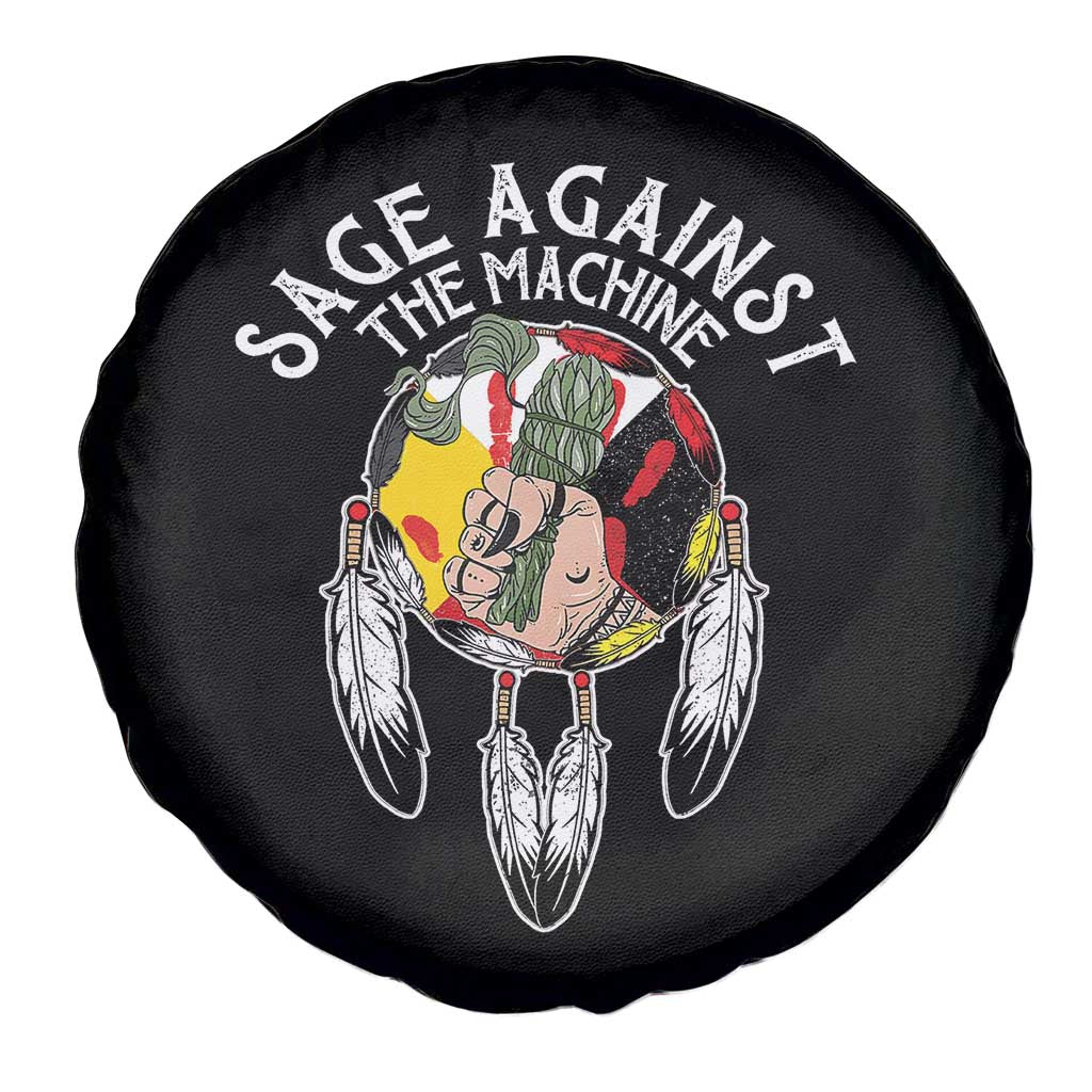 Funny Sage Against The Machine Spare Tire Cover Native American Sage Medicine Wheel TS11 Print Your Wear