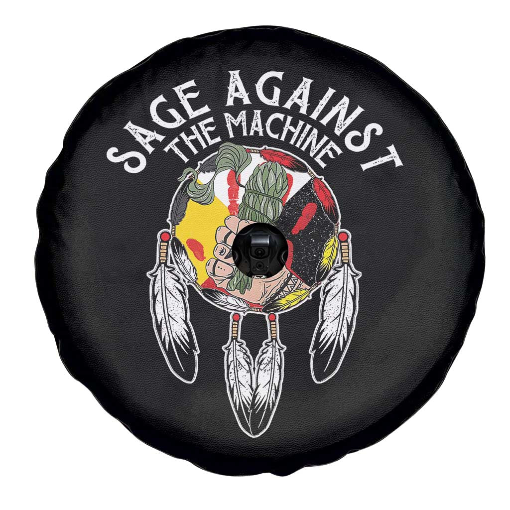 Funny Sage Against The Machine Spare Tire Cover Native American Sage Medicine Wheel TS11 Print Your Wear